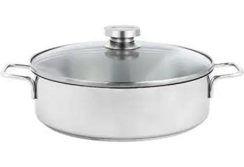 Demeyere Apollo braadpan 28cm met glasdeksel bij Kookshop de Pepermolen