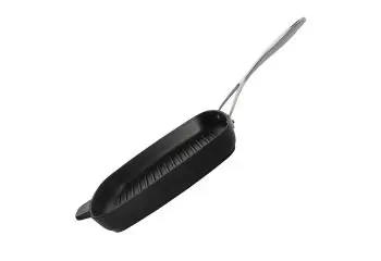 DEMEYERE GRILLPAN 28X28CM - GIETIJZER bij Kookshop de Pepermolen