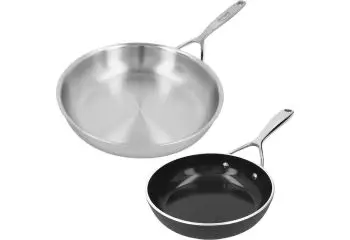 Demeyere Multiline 7 koekenpan 28cm + GRATIS 20cm ceraforce koekenpan twv. bij Kookshop de Pepermolen