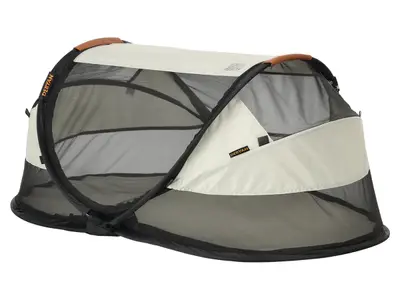 Deryan Baby Luxe campingbedje met leren handvatten - Ivory bij Obelink