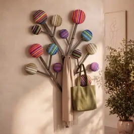 Design wandkapstok Bubble Tree bij LUMZ