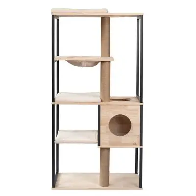 Designed by Lotte Houten Krabpaal Nala XL naturel / zwart bij Bitiba