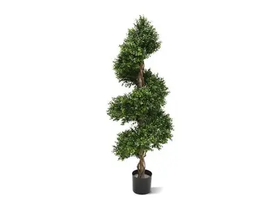 Designplants Buxus spiraal kunstboom (h:140cm) bij Kees Smit Tuinmeubelen