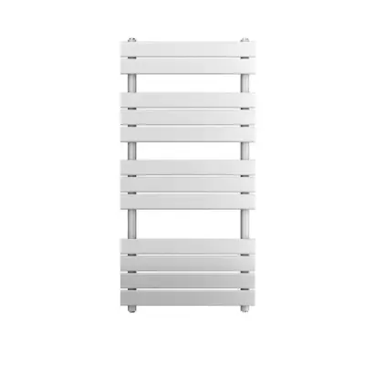 Designradiator Ella 120x60cm mat wit 703W zij aansluiting bij Voordelig Design Sanitair