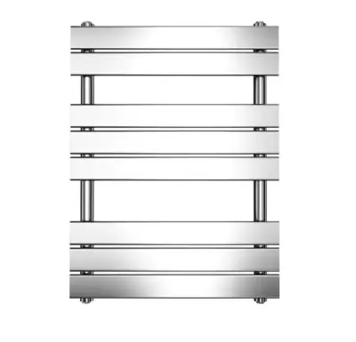 Designradiator Ella 80x60cm chroom 468W zij aansluiting bij Voordelig Design Sanitair