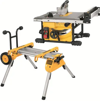 DeWalt Tafelzaag DW7485 + DE7400-XJ Onderstel bij Toolsvoordelig