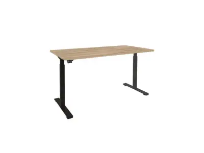 Dextro Basic Zit-sta Bureau Elektrisch 160x80 Honey Castello Zwart bij DiscountOffice.nl