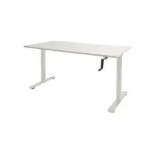 Dextro Slinger Zit-Sta Bureau 160 x 80 cm Krijtwit bij Office1