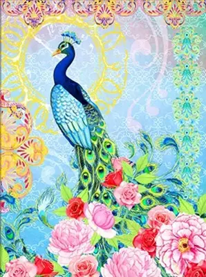 Diamond Dotz - 62X84cm - Exotic Peacock - DD15.009 bij HobbyVision