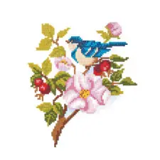 Diamond Painting Blauwe vogel - Blue Bird bij De Spinnerij