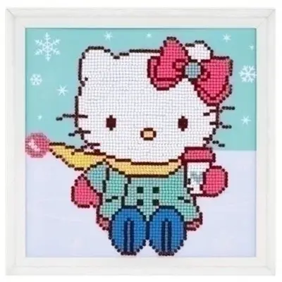 Diamond painting Hello Kitty in de sneeuw 0175610 bij Art en Hobby