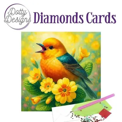 Diamond Painting Kaart Golden Spring Melody bij Art en Hobby