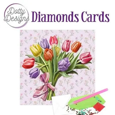 Diamond Painting Kaart Tulip Dreams 1 bij Art en Hobby