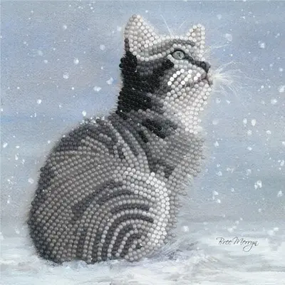 Diamond Painting Kerstkaart Christmas Kiki 18 x 18 cm bij Art en Hobby