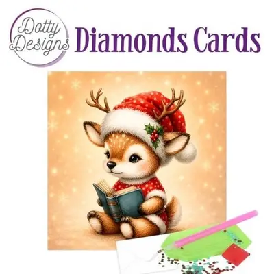Diamond Painting Kerstkaart Reindeer Tales bij Art en Hobby