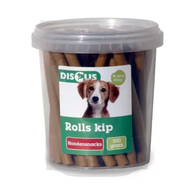 Discus Hondensnacks Rolls Kip 500gr bij Discus