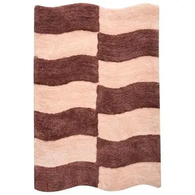 DIWANA - Badmat - Beige/Bruin - 60 x 90 cm - Katoen bij Leen Bakker