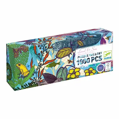 djeco puzzel land en zee - 1000st bij ilovespeelgoed