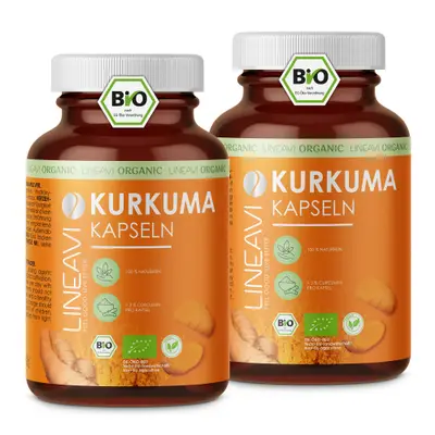 Doppelpack: Bio Kurkuma Kapseln (2x180 Kapseln) bij Bodylab