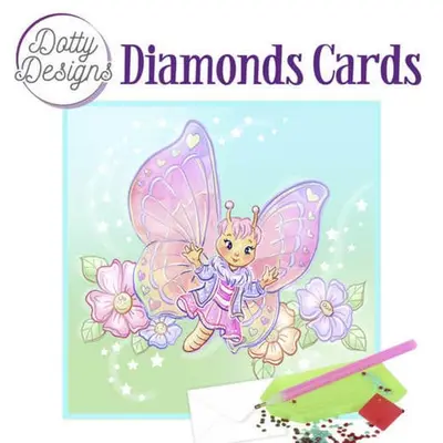 Dotty Design Diamond Painting Kaart Vlinder bij Art en Hobby