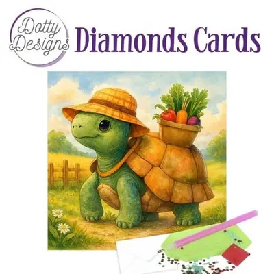 Dotty Designs Diamond Painting Kaart Schildpad bij Art en Hobby
