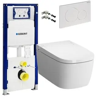 douche wc V care met geberit inbouwreservoir bij Sanitear