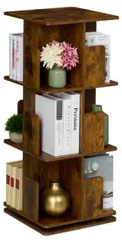 Draaiende boekenkast industrieel bij home24