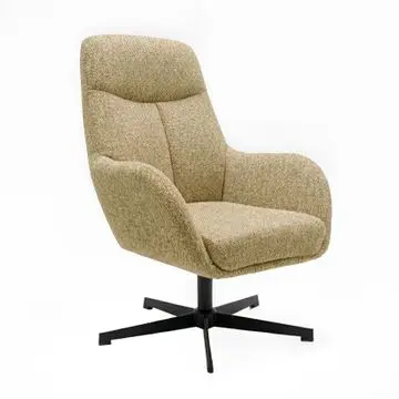 Draaifauteuil Hoog Coco Mosterd bij Woonexpress
