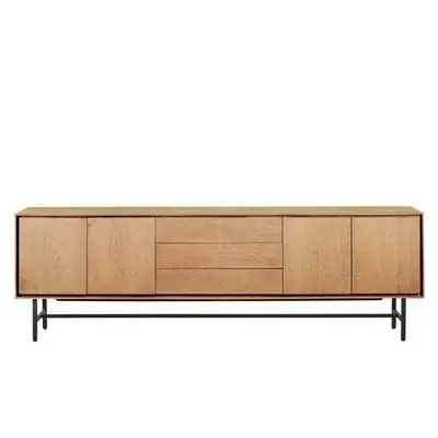 Dressoir Belvio240 cm light oak bij Pronto Wonen
