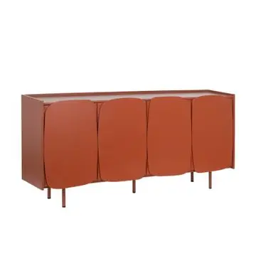 Dressoir Loren Steenrood - 180x85x40 cm bij Woonexpress