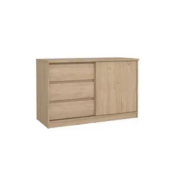 Dressoir Luna Eiken - 119x76x50 cm bij Woonexpress