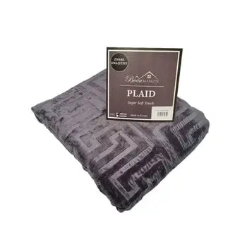Dubbeldikke Plaid Antraciet bij Fine2Sleep