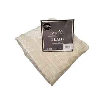 Dubbeldikke Plaid Ivory bij Fine2Sleep