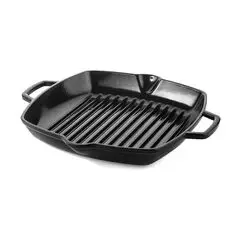 DUCQ Gietijzeren Grillpan zwart 28 cm bij OnlinePannen