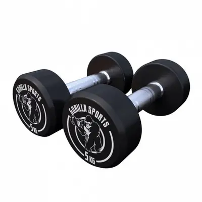 Dumbbell set 10 kg - 2 x 5 kg bij Gorilla Sports
