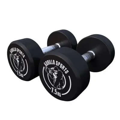 Dumbbell set 15 kg - 2 x 7,5 kg bij Gorilla Sports