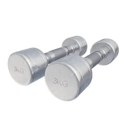 Dumbbellset 6 kg chroom - 2 x 3 kg bij Gorilla Sports