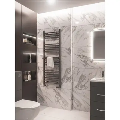 Eastbrook handdoekbeugel 60cm antraciet bij Sanitairkamer