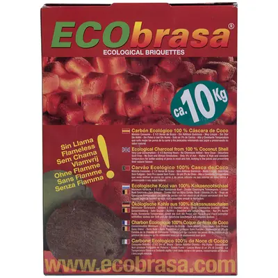 Ecobrasa Kokosbriketten Cubes 10 kg bij Vuur & Rook