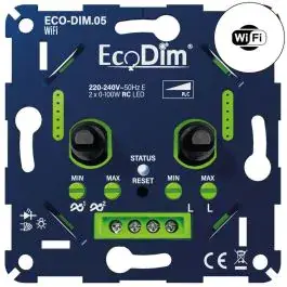 EcoDim.05 LED Dimmer Wifi DUO 0-100W (RC) bij Lampdirect