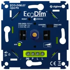 EcoDim.07 Led Dimmer Zigbee Basic Druk/Draai 0-200W bij Breman Verlichting