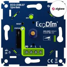 EcoDim.07 LED Dimmer Zigbee Basic Druk/Draai 0-200W (RC) bij Lampdirect