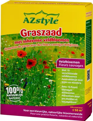 Ecostyle graszaad speelgazon inheemse veldbloemen 50 m2 bij Intratuin