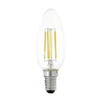 Eglo LED lamp E14 | Kaars C35 | Helder | 2700K | Dimbaar | 4.5W bij 123led