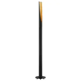 Eglo Vloerlamp Barbotto Staal Zwart, Goud 4.5W 345lm - 830 Warm Wit | Geschikt voor GU10 bij Lampdirect