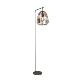 Eglo Vloerlamp Espinal Staal Bronze | Geschikt voor 1x E27 bij Lampdirect
