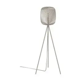 Eglo Vloerlamp Romazzina Staal Beige | Geschikt voor 1x E27 bij Lampdirect