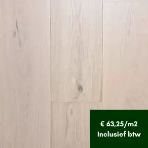 Eiken vloer Elegant 19 cm (14:11/3) – Transp. Wit Gelakt bij Fairwood