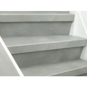 Ekofloors Eko Stairs Basalt Trapbekleding - PVC Traprenovatie overzettreden - 11/0.55 x 600 x 1000/1400mm bij Kwaliteitparket