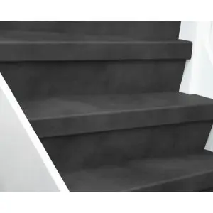 Ekofloors Eko Stairs Graniet Zwart Trapbekleding - PVC Traprenovatie overzettreden - 11/0.55 x 600 x 1000/1400mm bij Kwaliteitparket